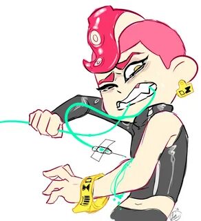 zemi-chan:"And that’s why he only has one sleeve." Splatoon 