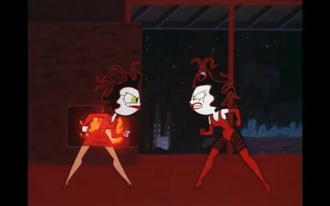 Sedusa versus Ms. Bellum from the Powerpuff Girls episode, S