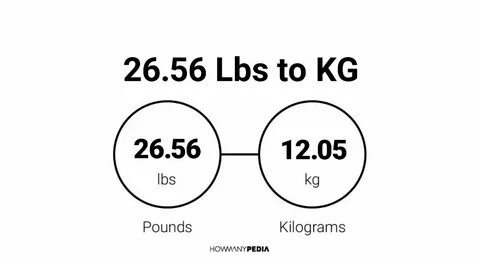 26.56 Lbs to KG - Howmanypedia.com