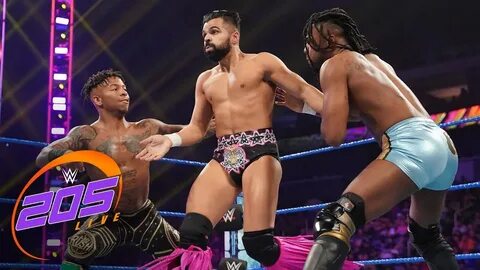 Isaiah "Swerve" Scott & Lio Rush vs. The Singh Brothers: WWE