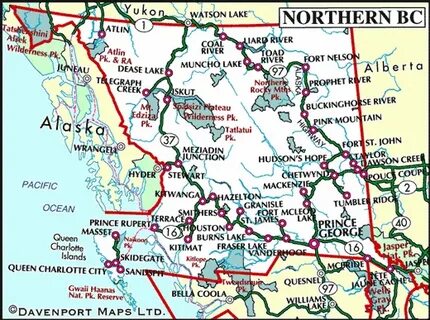 Map of Northern British Columbia - Vancouver Island News, Ev