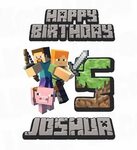 Minecraft Iron On Transfer Design Happy Birthday in 2022 Min