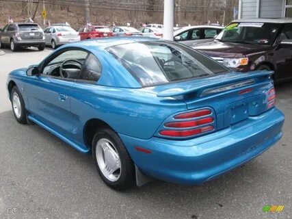 1994 Bright Blue Metallic Ford Mustang V6 Coupe #78824872 Ph