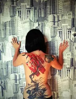 Trash Polka Tree back tattoo Best Tattoo Ideas Gallery Trash