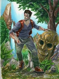 Uncharted Nathan Drake by markerguru Uncharted artwork, Nath