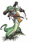 Yuan-Ti Skirmisher Fantasy monster, Fantasy creatures, Fanta