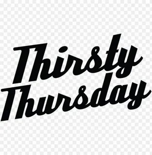 thirsty thursday bar signs PNG image with transparent backgr