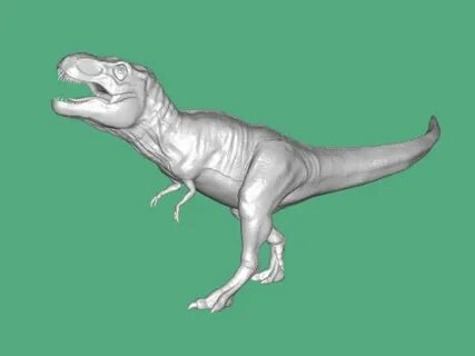 3d модель Реалистичный тираннозавр для 3d принтера - скачать