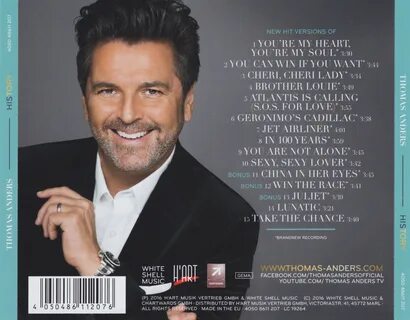 Thomas Anders History Deluxe Edition back CD Covers Cover Ce