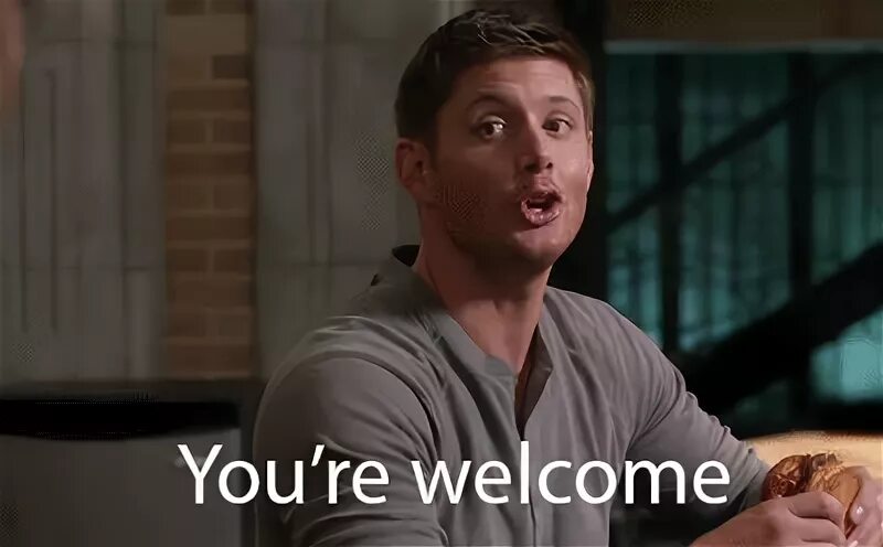 Youre welcome reaction supernatural GIF on GIFER - by Keralv