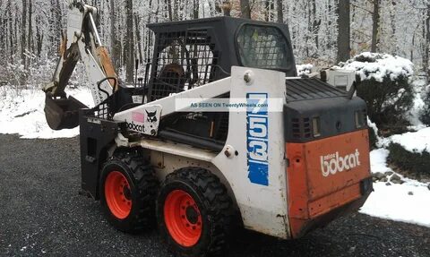 Bobcat 753 Skid Steer Loader With 709 Backhoe Attachment