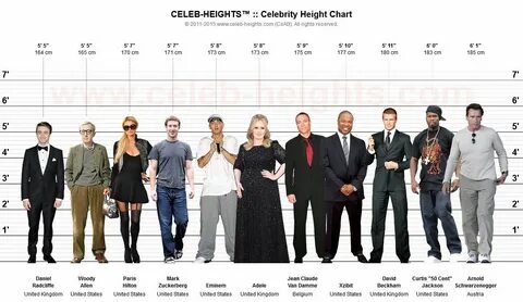 Celebrities, Celebs, Height chart