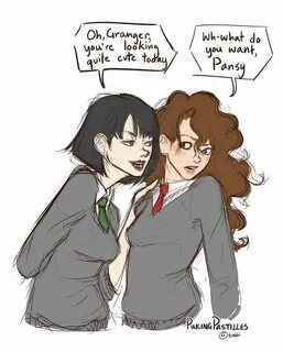 Request: "Pansy x Hermione" tumblr Harry potter comics, Harr