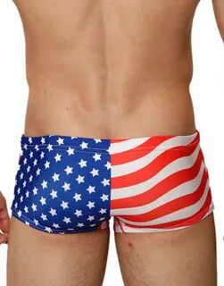 Mensuas MN8014 USA Flag Swim Trunk For Men - at Best Prices,