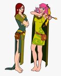 Clash Of Clans Characters By Ouiztiti - Valkyrie And Archer 