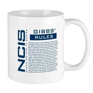 2020 NCIS Gibbs Rules Two Tone 11 Oz Coffee Mug Cup(White) W