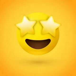 Premium Vector Star struck emoji face with star eyes Emoji f