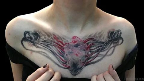 75 Attractive Heart Tattoos On Chest - Tattoo Designs - Tatt