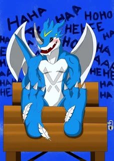 Exveemon tickled by KMJ91 Submission Inkbunny, the Furry Art