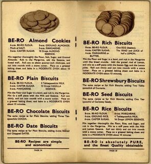 Be-Ro Home Recipes: Scones, Cakes, Pastry, Puddings - A 1923