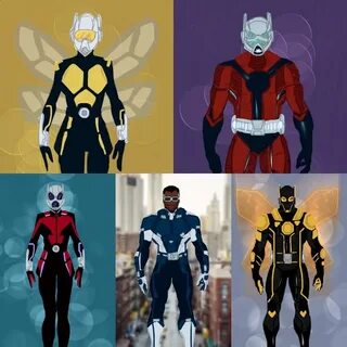 Team Ant-Man Extended Redesign Marvel art, Marvel and dc cha