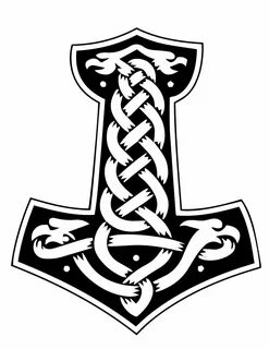 Pin by Dawn Sauber on Patterns Mjolnir tattoo, Norse symbols