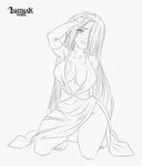 Sexy Anime Angel Lineart - Line Art, HD Png Download , Trans