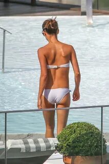 Alicia Vikander - wearing bikini by the pool in Rio de Janei