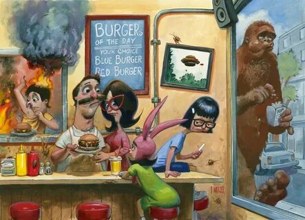 Fred Harper - Pop culture art, Spoke art, Bobs burgers