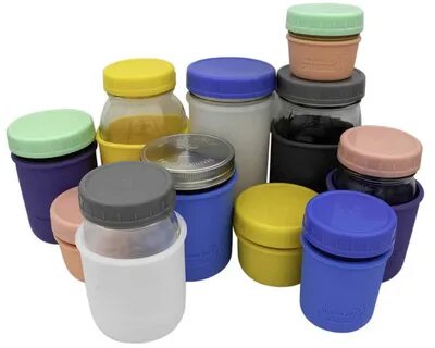 JanJean 20Pcs Mason Jar Preserve Lids Silicone Seals Leakpro