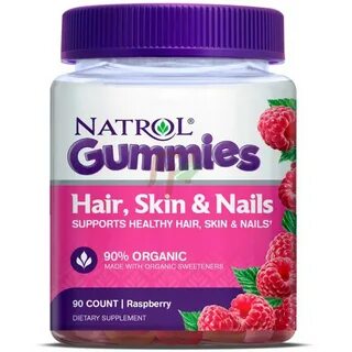 Natrol Hair, Skin & Nails (90 gummies) - Купить биотин + вит