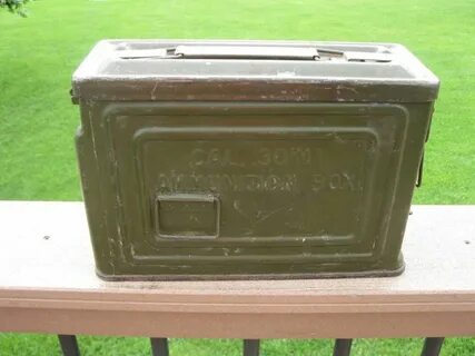 WW II Army Ammunition Box- 30 Cal m1- Shell Box- ww II Colle