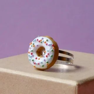 Bague "Donut Classique" Polymer clay jewelry tutorials, Poly