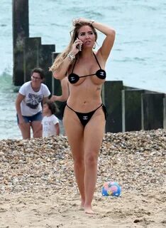 Aisleyne Horgan-Wallace - in a Chanel bikini in Bournemouth-