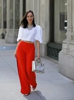 Red Pant Special 2017 New York City Fashion Week Outfit pant