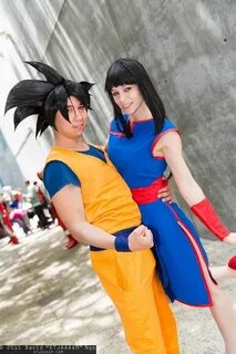 Goku and Chi-Chi Couples cosplay, Couple halloween, Diy hall