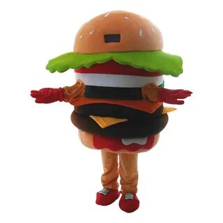 Hamburger Mascot Costume Advertising Restaurant Costume Masc