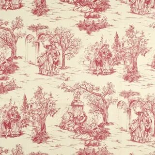 Stof Galanterie Rouge Fabric Toile fabric, Toile pattern, Fa