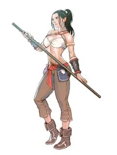 Female Half-Elf Monk - Pathfinder PFRPG DND D&D 3.5 5th ed d