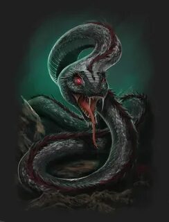 Massive Viper by GraphicGeek Criaturas de fantasia, Arte de 