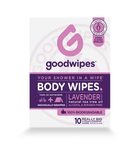 Body Wipes - Lavender - 10CT Singles Body wipes, Paraben fre