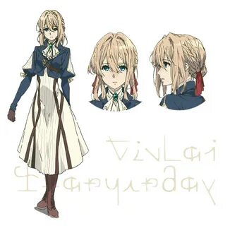 Os personagens de Violet Evergarden da Netflix Violet everga