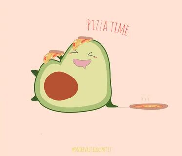 Avocado #Avocado #kawaii #pizza #pizzatime #hungry #eat #cut
