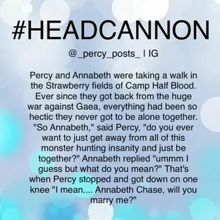 A Percy Jackson Headcanon credit to @percy_posts on instagra