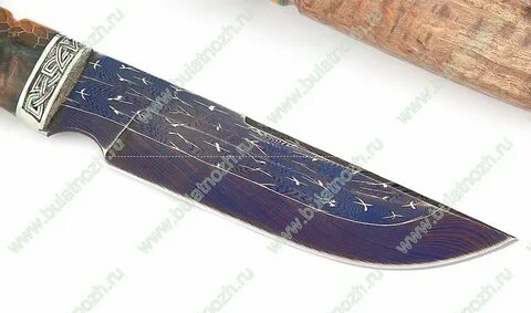 Нож Золотоискатель (мозаичный дамаск, композит, литье, ножны