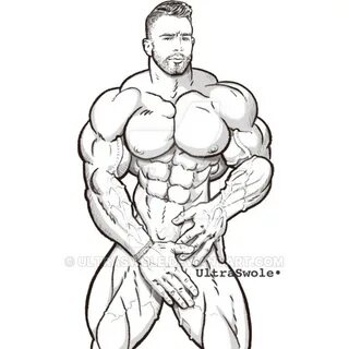 Muscular Man Drawing at GetDrawings Free download