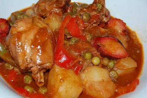 Filipino Chicken-Afritada #philippines replace potato with s