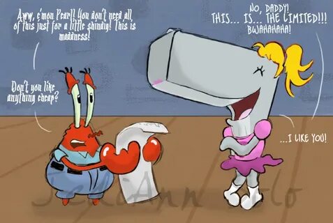 Mr.Krabs and Pearl art! 288292413055201 by @littledove123