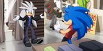 At the shop by Myly14 Sonic, Sonic and shadow, Sonic heroes