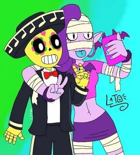 Poco and Emz Fanart Dos de mis Brawlers favoritos #fanart #d